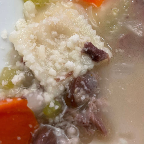 Comfort in a Bowl: Ravioletti in Brodo with Beef Shank & Parmigiano Reggiano