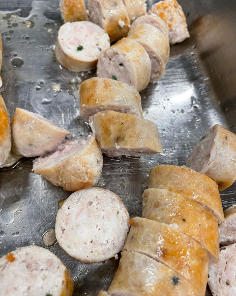 Staff Lunch: Sautéed Chicken Sausage with Flavor to Spare
