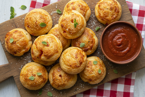 Air-Fryer Pizza Puffs