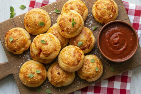 Air-Fryer Pizza Puffs