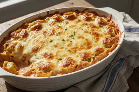 Baked Tortellini With Vodka Sauce