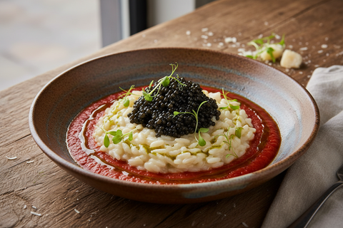 Risotto with Black Crown Caviar