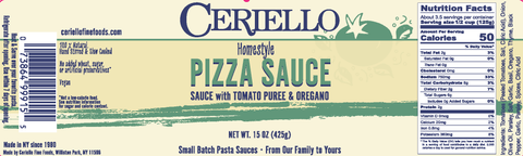 Ceriello Homemade Pizza Sauce