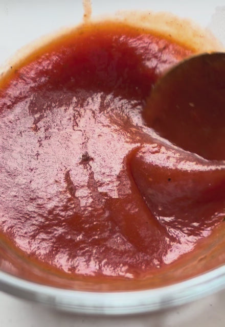 Guanciale Ketchup Texture Video, No Audio