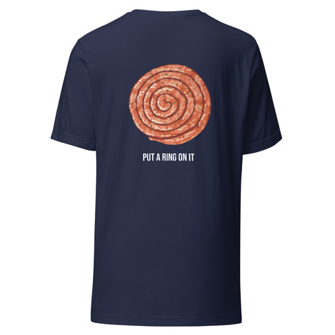 Ceriello Sausage T-Shirt - Put a Ring on It | Navy