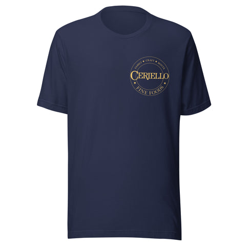 Ceriello Cutlet T-Shirt - Italian Protein Bar | Navy front view
