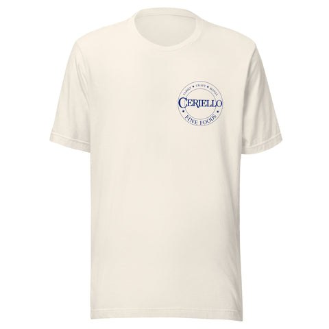 Ceriello Mozzarella Knot T-Shirt - Knotorious | Vintage White front view