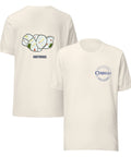 Ceriello Mozzarella Knot T-Shirt - Knotorious | Vintage White shown from front and back
